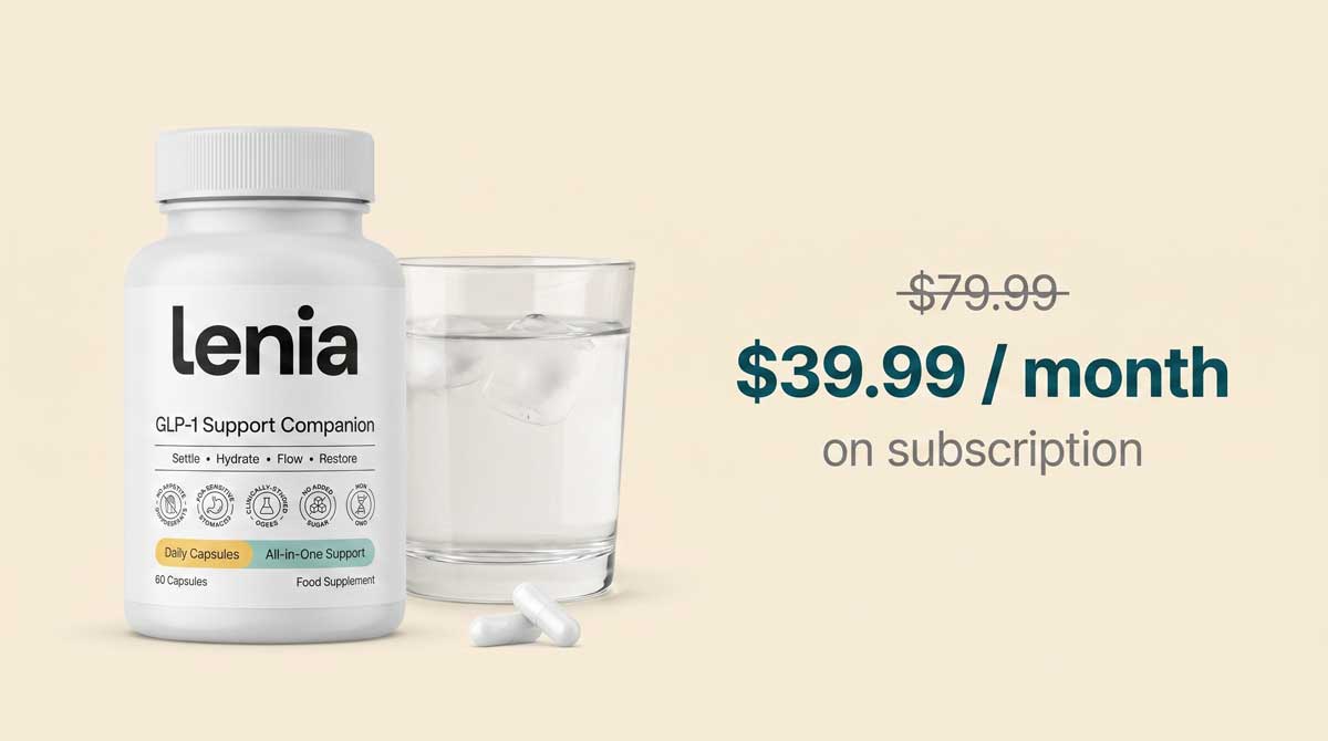 Lenia tub with subscription pricing: $79.99 a month down to $39.99 on subscription